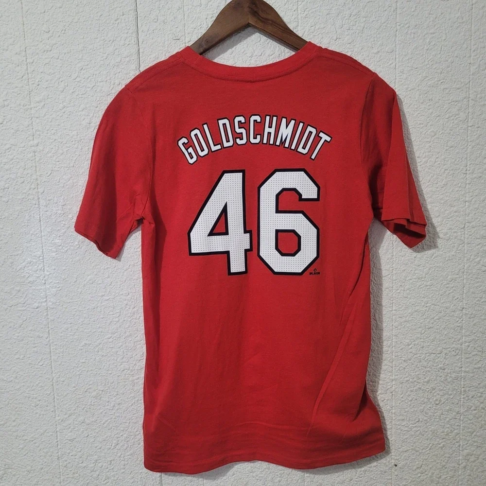 St Louis Cardinals Paul Goldschmidt Nike Shirt The Lou Logo Short Sleeve Youth L